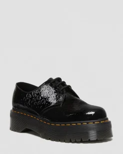 Outlet 1461 lakleren platformschoenen met reliëf luipaardprint GIFTS Platform Schoenen|Schoenen