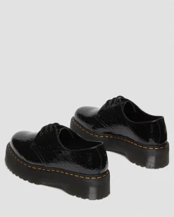 Outlet 1461 lakleren platformschoenen met reliëf luipaardprint GIFTS Platform Schoenen|Schoenen