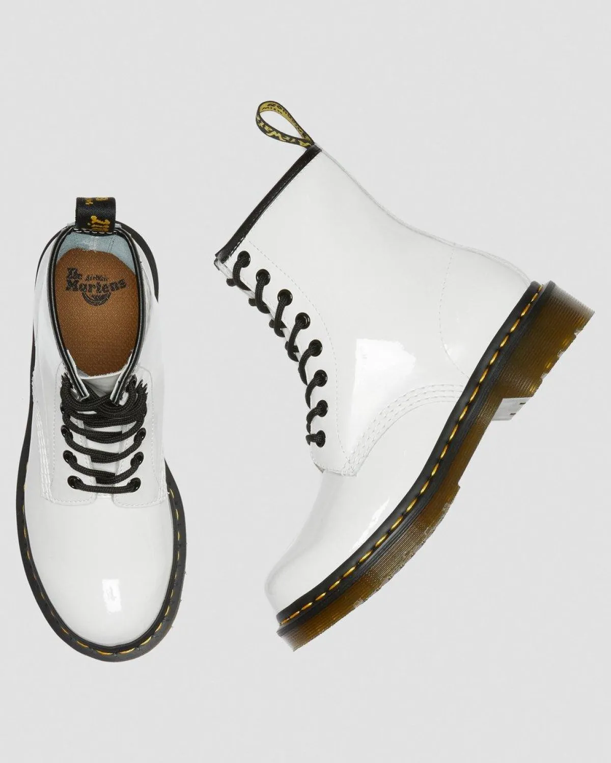 Outlet 1460 Lakleren Veterlaarzen WOMENS Veterlaarzen|Enkellaarzen
