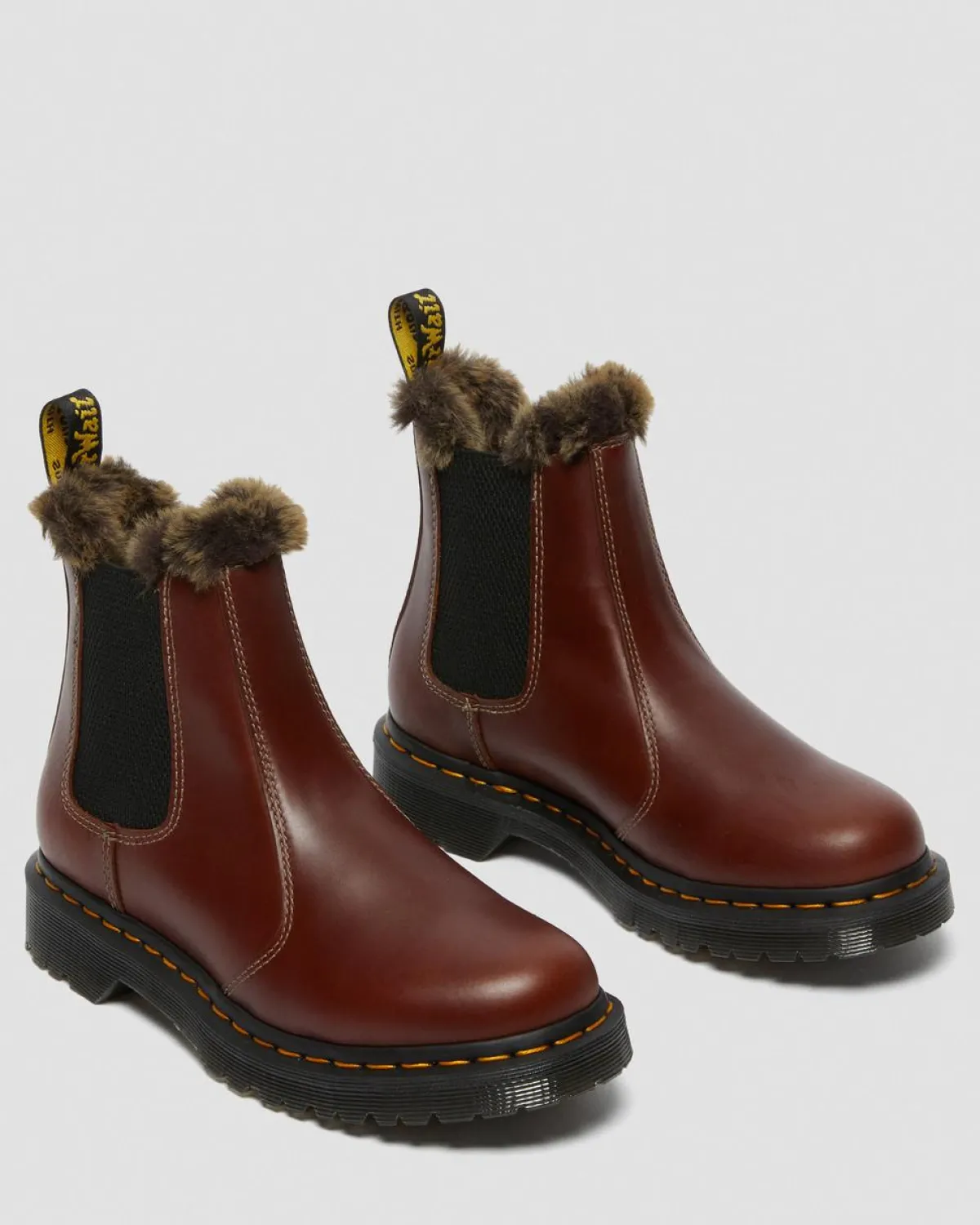 Cheap 2976 Leonore Abruzzo Imitatiebont Gevoerde Chelsea Laarzen GIFTS Chelsea Boots|Laarzen