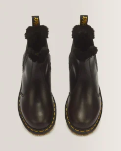 Hot 2976 Leonore Imitatiebont Gevoerde Chelsea Laarzen UNISEX Enkellaarzen|Chelsea Boots