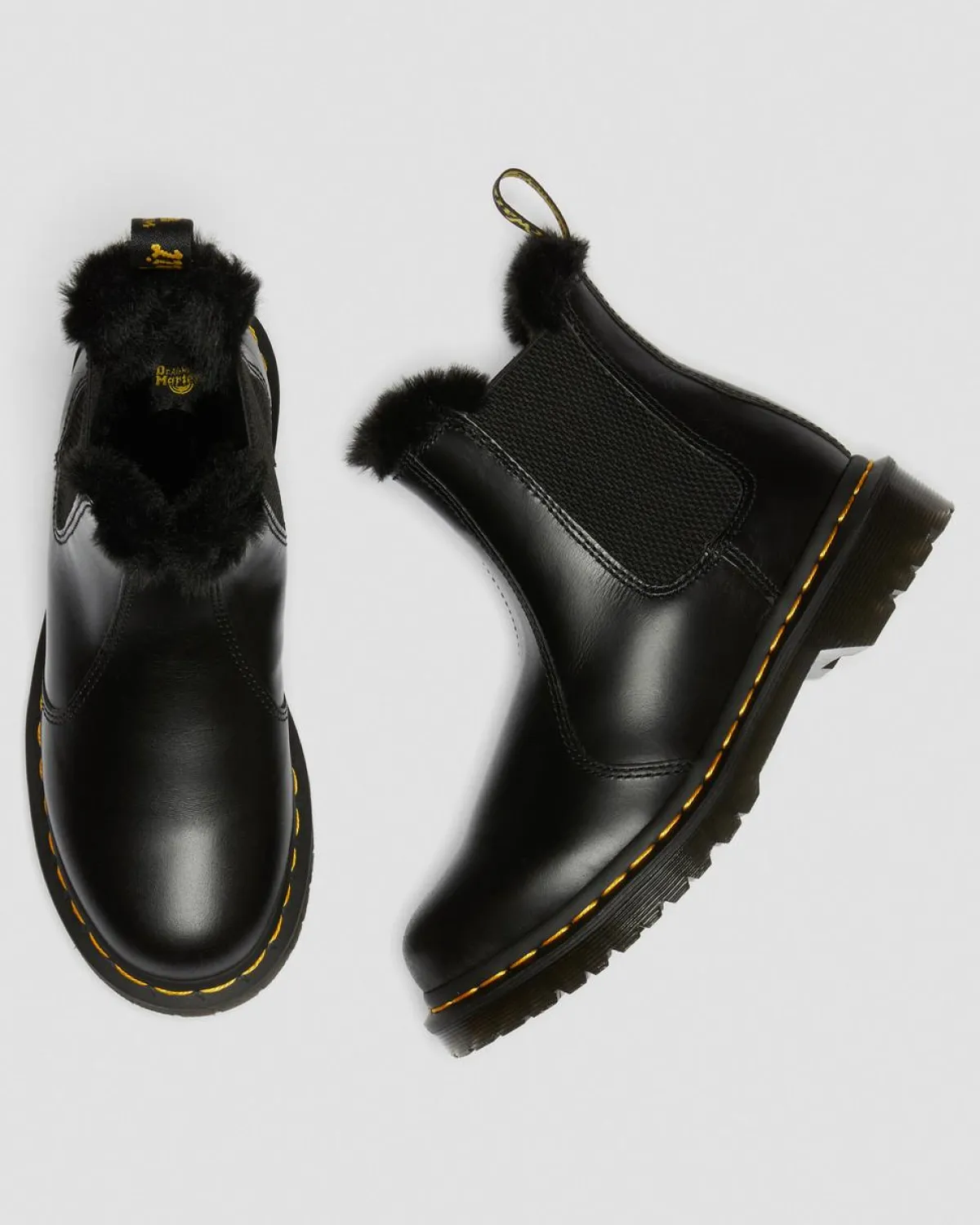 Hot 2976 Leonore Imitatiebont Gevoerde Chelsea Laarzen UNISEX Enkellaarzen|Chelsea Boots