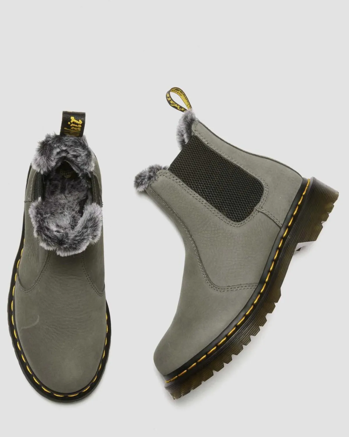 Hot 2976 Leonore Imitatiebont Gevoerde Nubuck Chelsea Boots UNISEX Enkellaarzen|Zachte Leren Laarzen