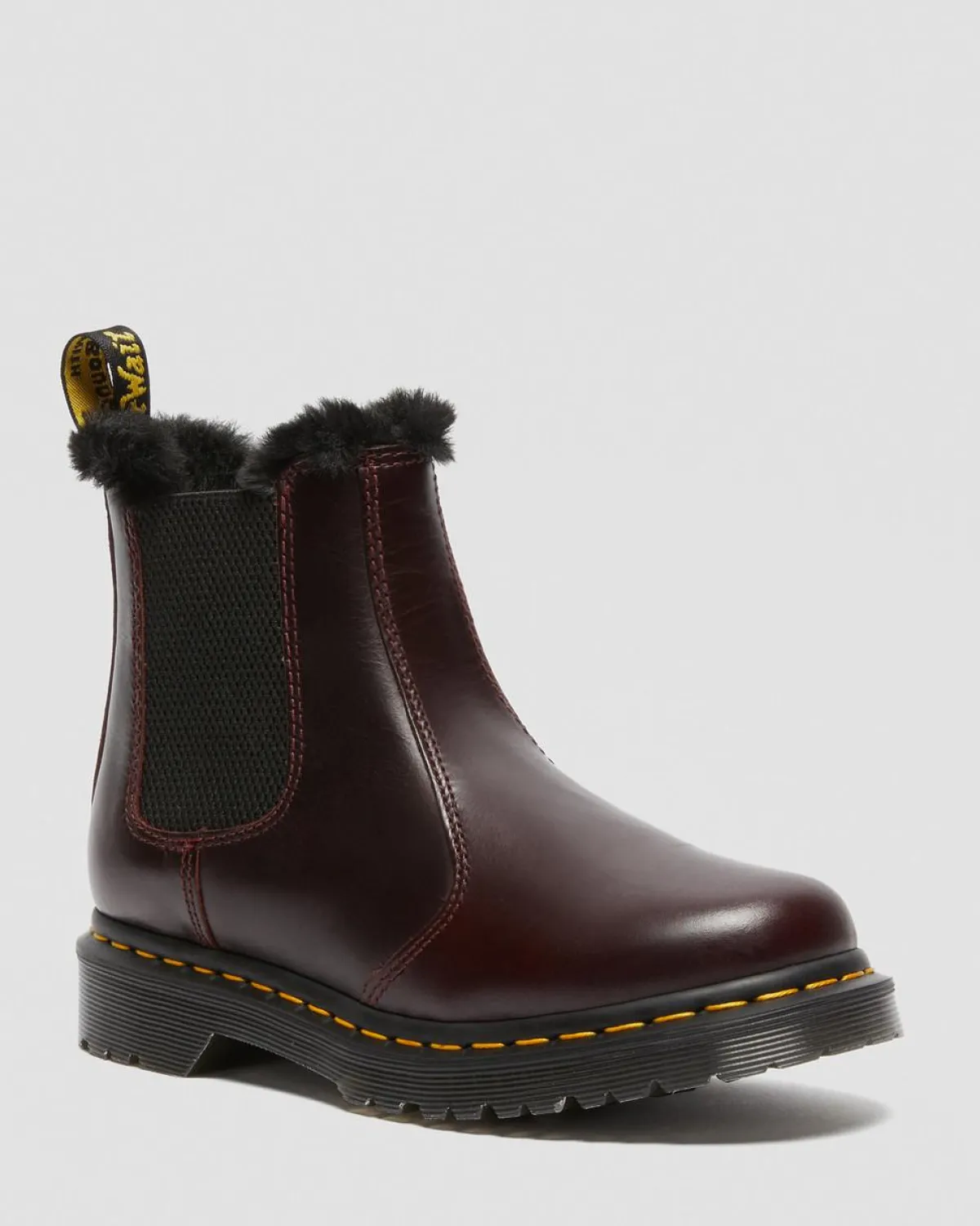 Shop 2976 Leonore Imitatiebont Gevoerde Chelsea Laarzen UNISEX Enkellaarzen|Chelsea Boots