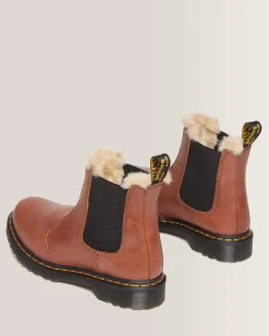 Cheap 2976 Leonore Imitatiebont Gevoerde Chelsea Boots WOMENS Winterlaarzen|Enkellaarzen