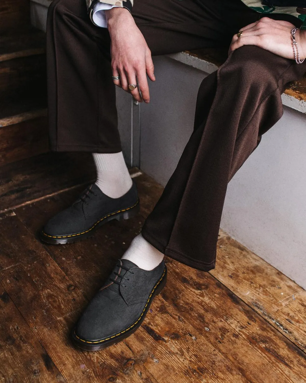 Shop 1461 Made in England Nubuck Leren Schoenen UNISEX Heren Sale|Made In England
