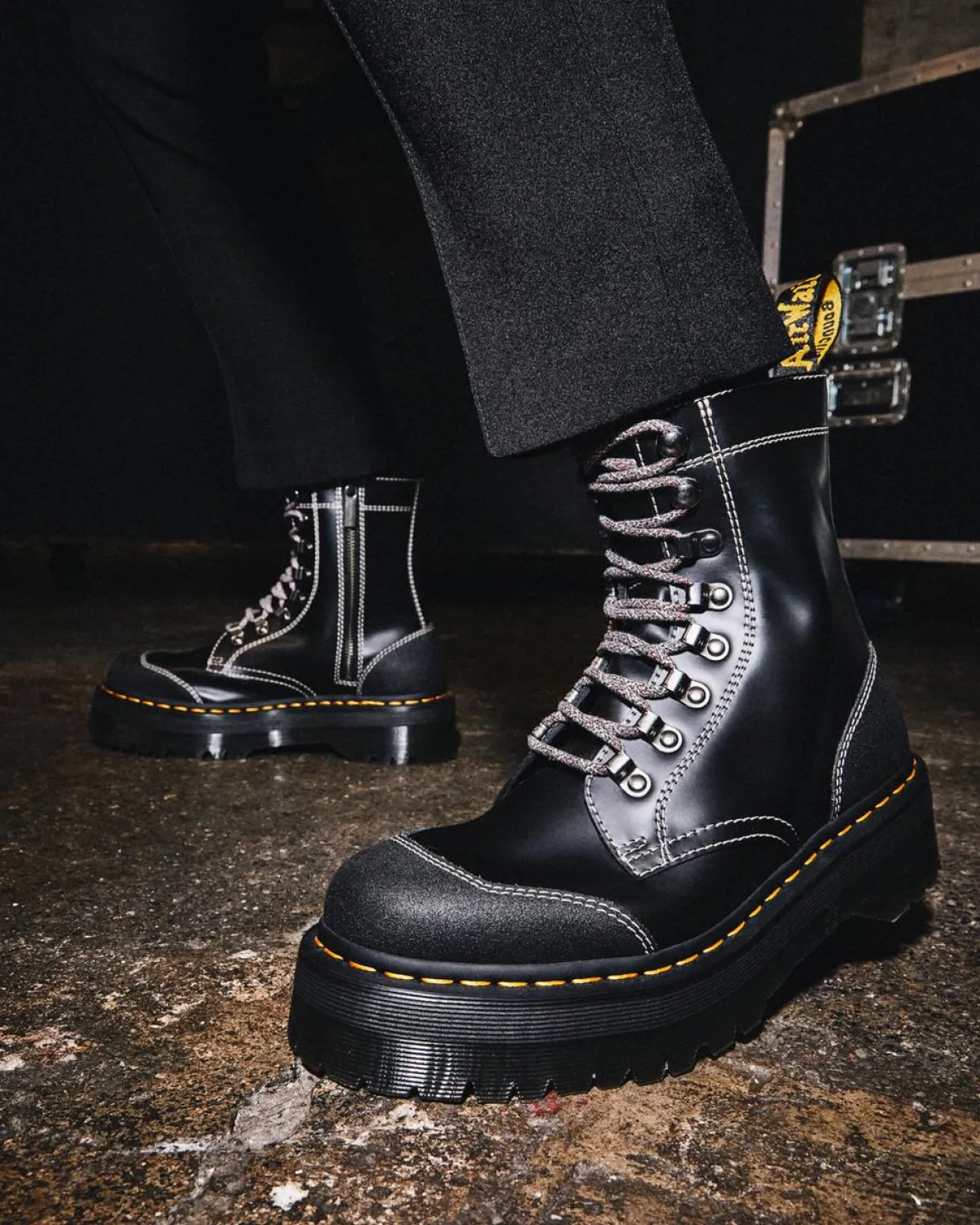 Clearance Moreno Smooth Leather Platform Boots GIFTS Enkellaarzen|Veterlaarzen