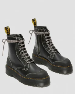 Clearance Moreno Smooth Leather Platform Boots GIFTS Enkellaarzen|Veterlaarzen