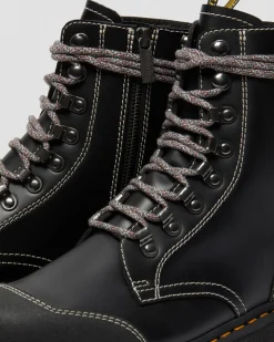 Clearance Moreno Smooth Leather Platform Boots GIFTS Enkellaarzen|Veterlaarzen