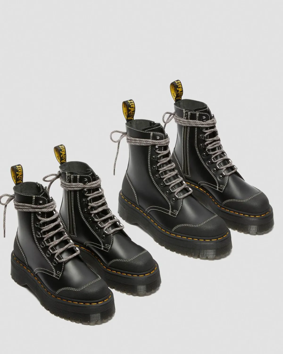 Clearance Moreno Smooth Leather Platform Boots GIFTS Enkellaarzen|Veterlaarzen