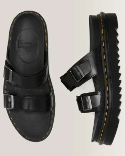 Flash Sale Myles Brando Leren Gesp Slide Sandalen MENS Sandalen|Slippers