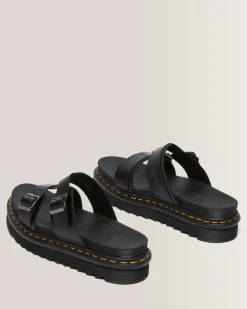 Flash Sale Myles Brando Leren Gesp Slide Sandalen MENS Sandalen|Slippers