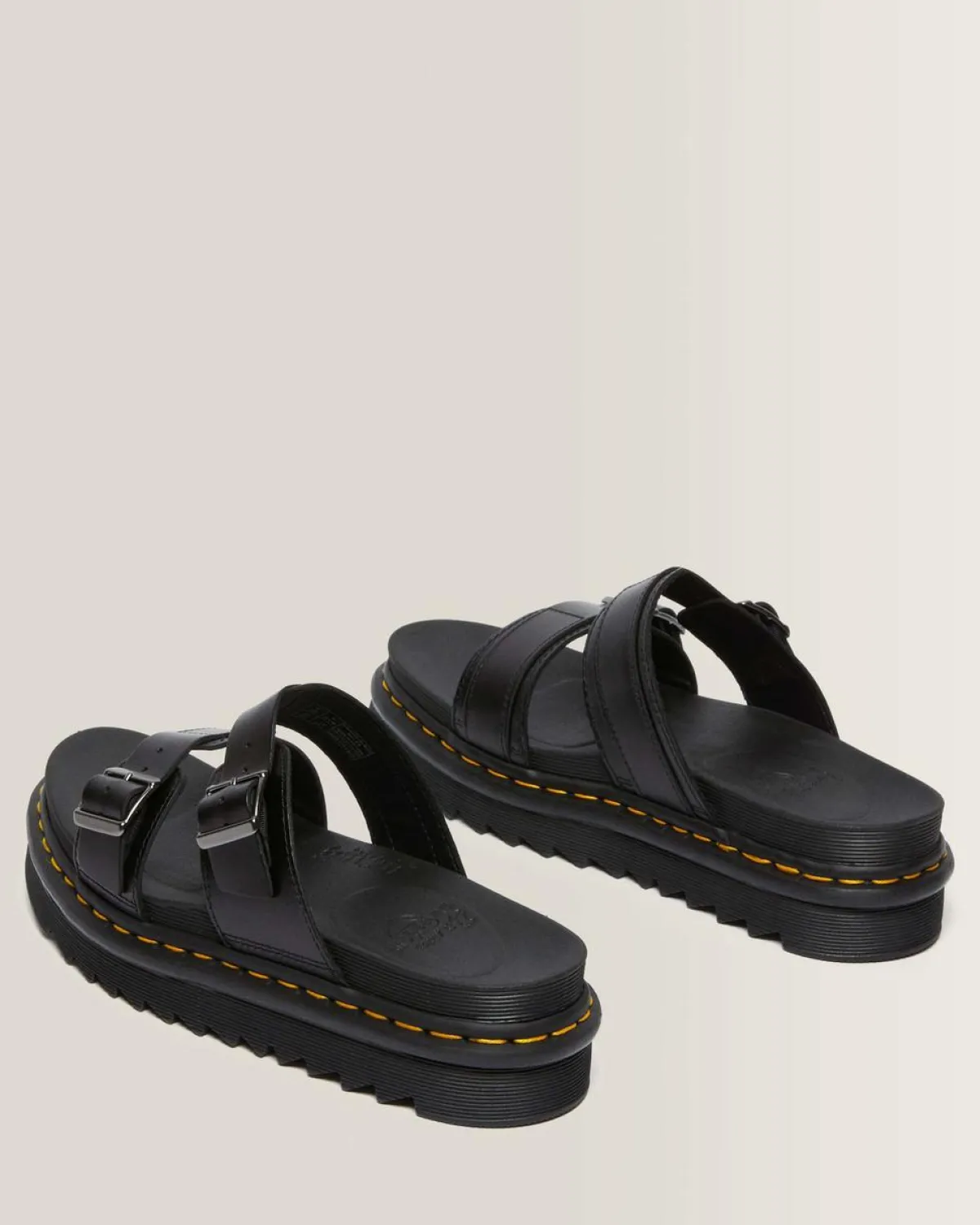 Flash Sale Myles Brando Leren Gesp Slide Sandalen MENS Sandalen|Slippers