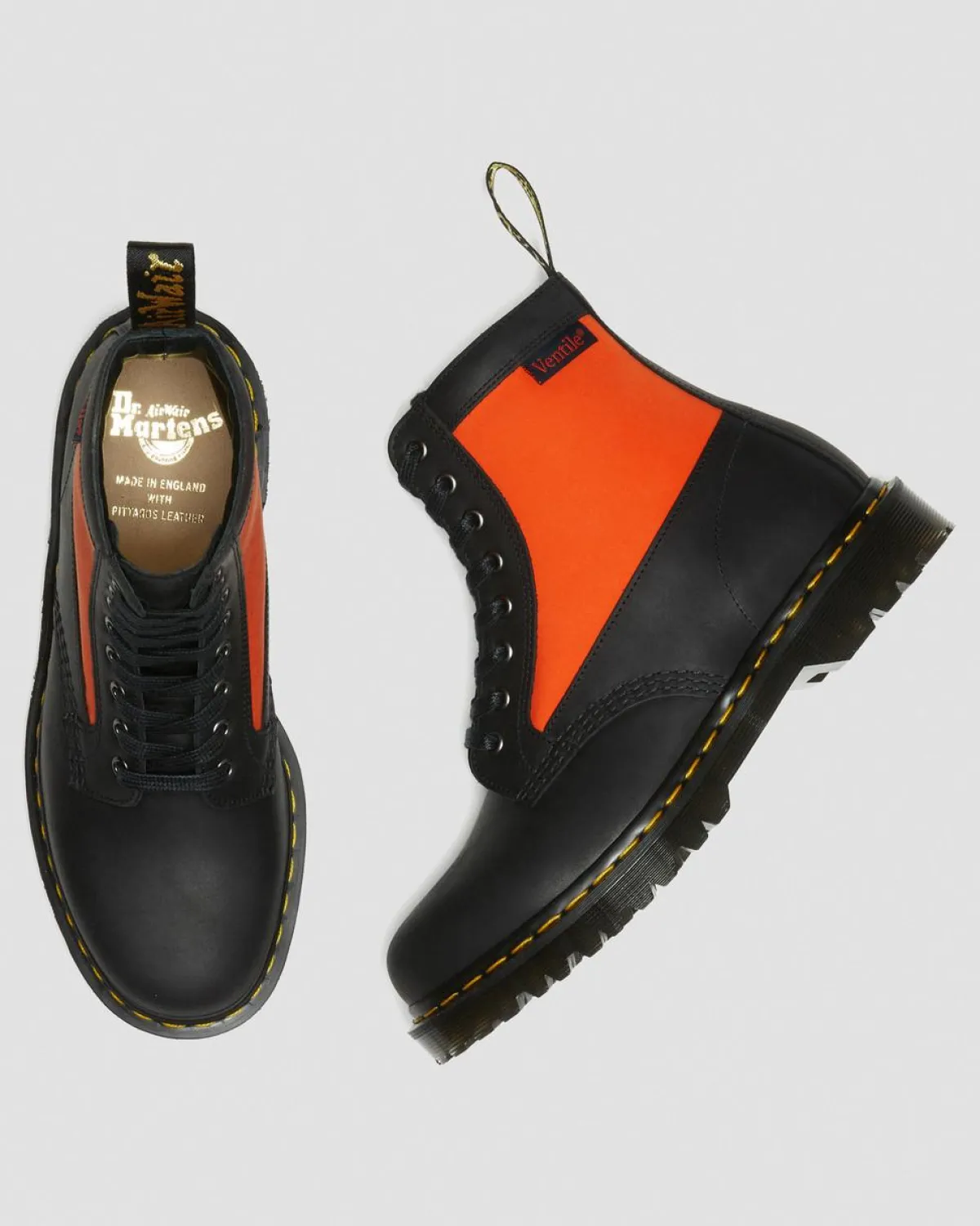 Best 1460 Paneel Leer + Ventile® Enkellaarzen UNISEX Heren Sale|Made In England