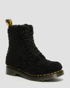 New 1460 Pascal Faux Shearling Laarzen WOMENS Dames Sale|Veterlaarzen