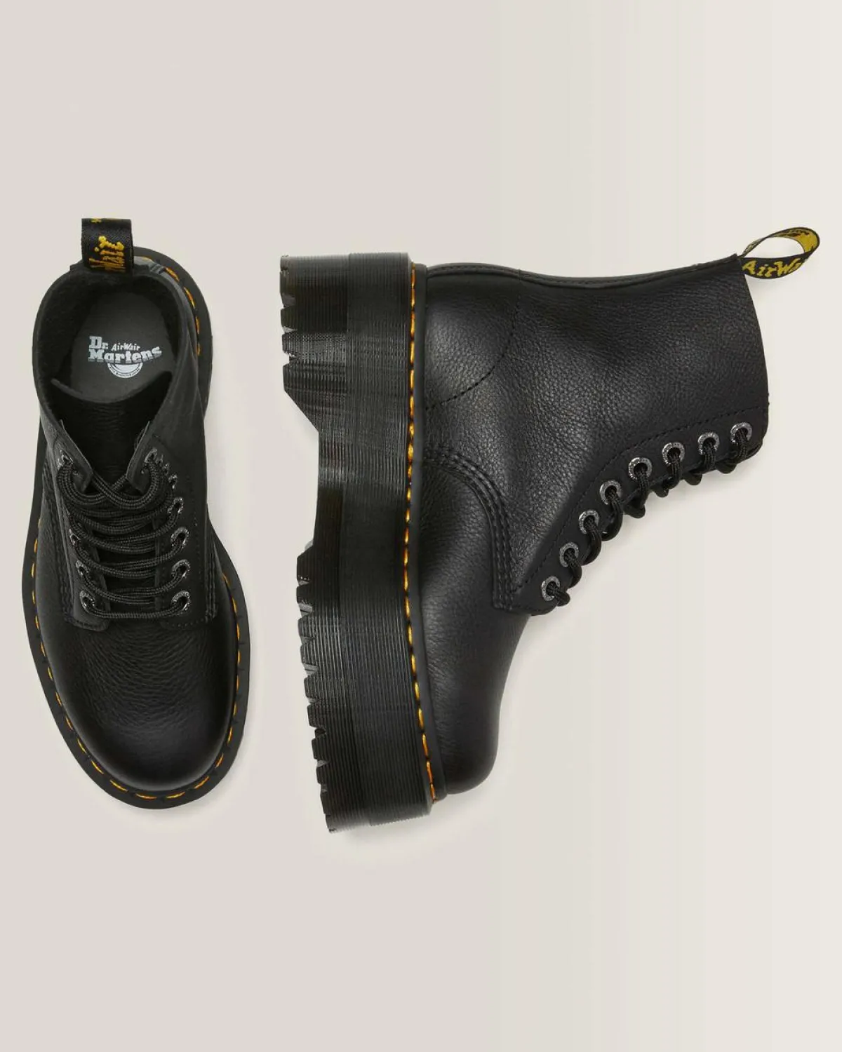Hot 1460 Pascal Max Leren Platformlaarzen UNISEX Veterlaarzen|Enkellaarzen