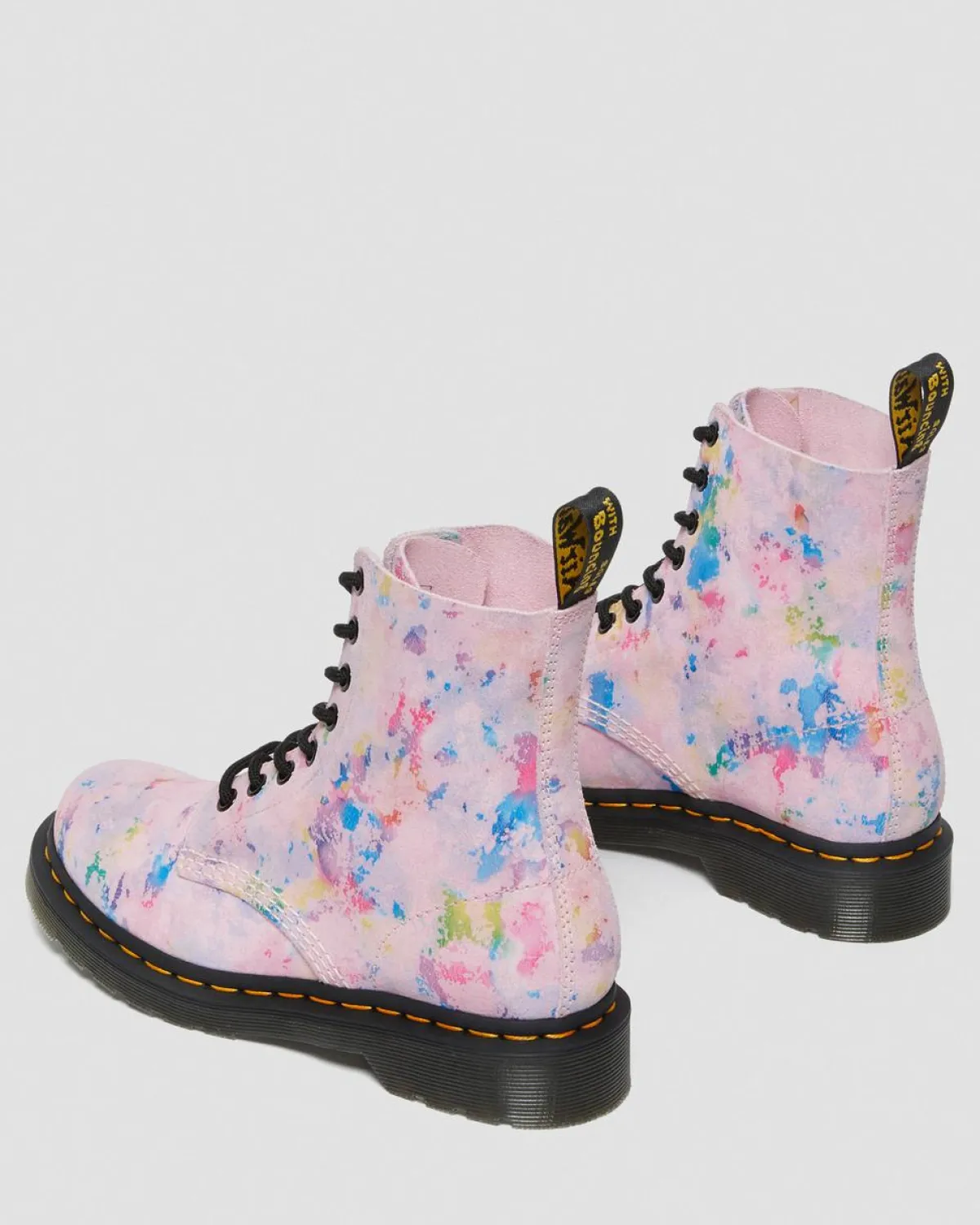 Shop 1460 Pascal Regenboog Suède Veterlaarzen WOMENS Veterlaarzen|Enkellaarzen