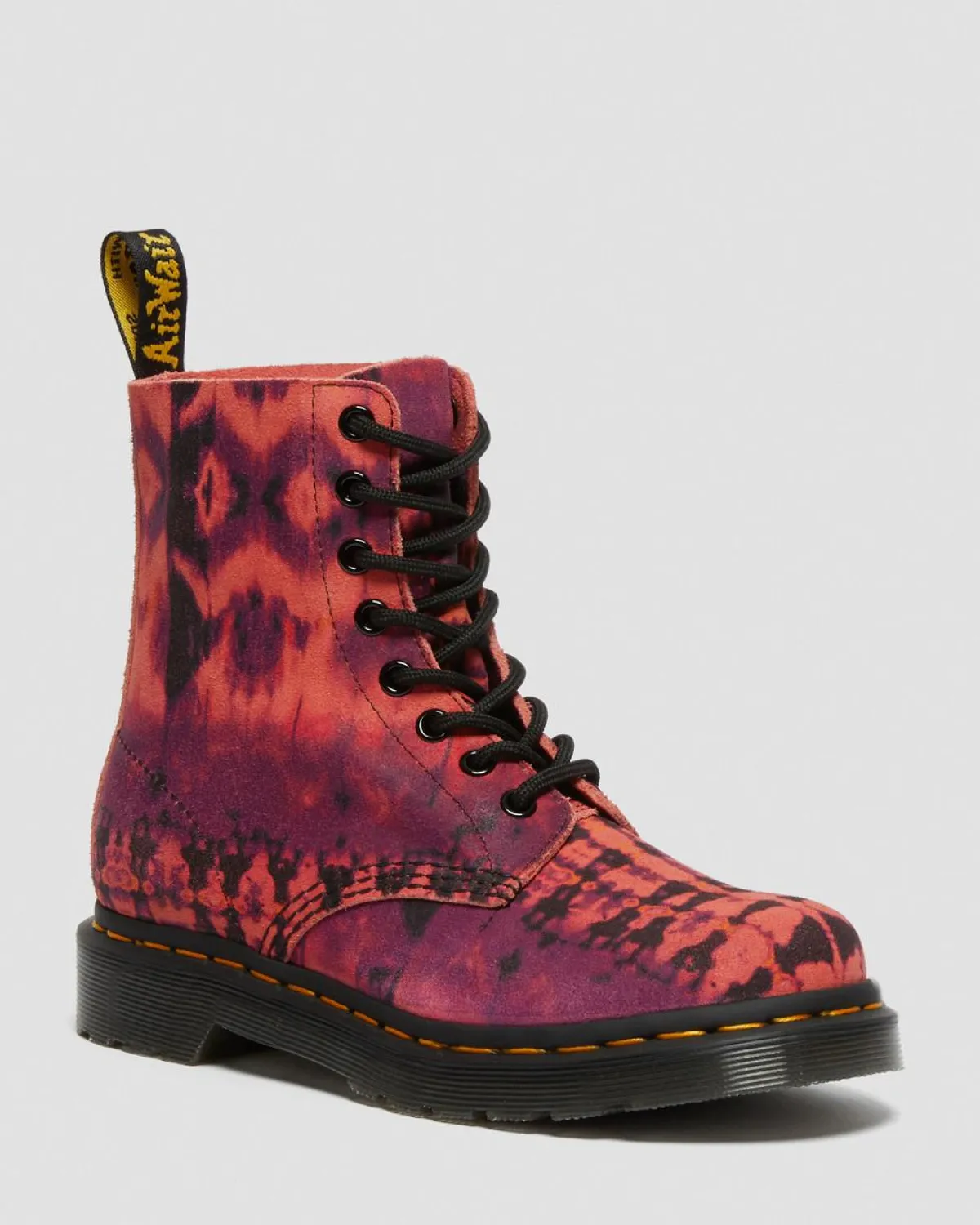 Online 1460 Pascal Tie Dye Leren Veterlaarzen WOMENS Suède|Veterlaarzen