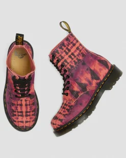 Online 1460 Pascal Tie Dye Leren Veterlaarzen WOMENS Suède|Veterlaarzen