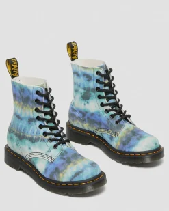 Online 1460 Pascal Tie Dye Leren Veterlaarzen WOMENS Suède|Veterlaarzen
