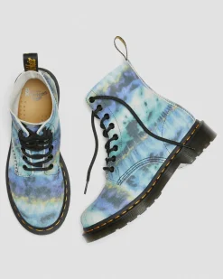 Online 1460 Pascal Tie Dye Leren Veterlaarzen WOMENS Suède|Veterlaarzen