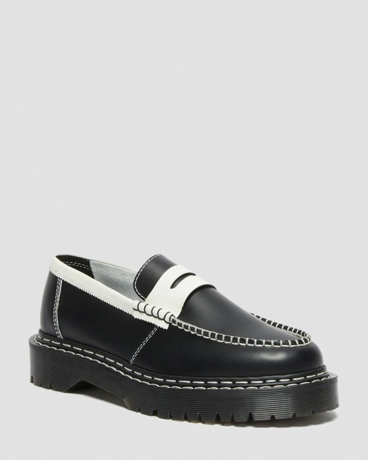 Shop Penton Bex Contrasterende Leren Loafers MENS Loafers|Schoenen