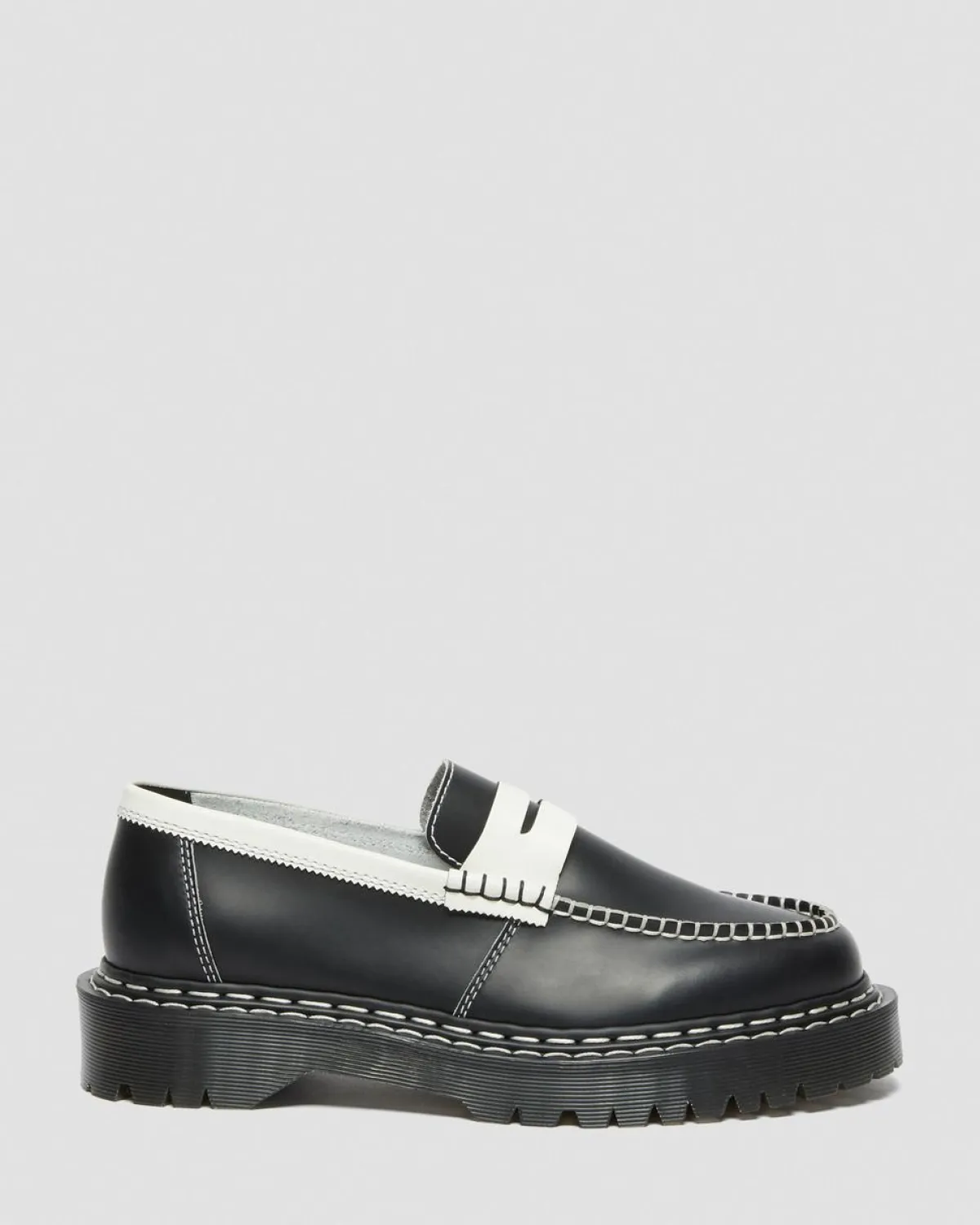 Shop Penton Bex Contrasterende Leren Loafers MENS Loafers|Schoenen