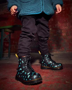 Outlet Peuter 1460 Glow in the Dark Bugs Veterlaarzen KIDS Sale Voor Kinderen|Laarzen