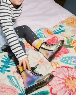 Hot Peuter 1460 Regenboog Leren Veterlaarzen UNISEX Sale Voor Kinderen|Laarzen