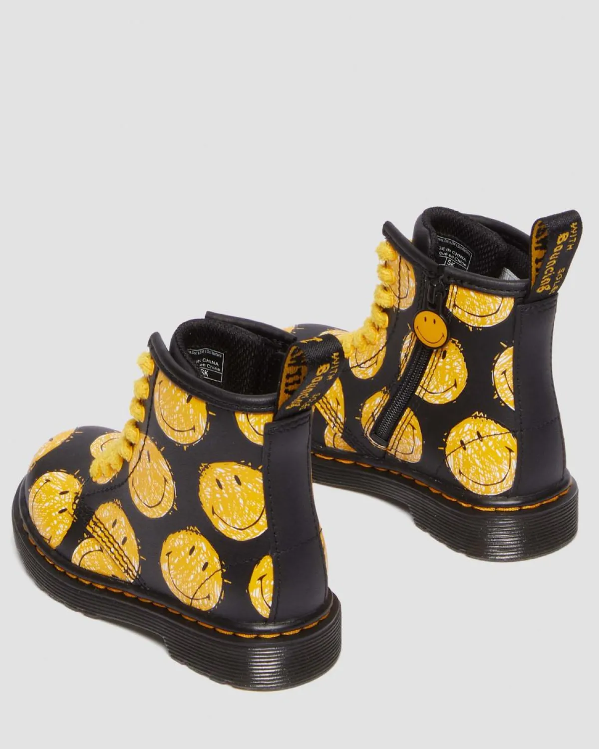Hot Peuter 1460 SMILEY® Leren Laarzen UNISEX Sale Voor Kinderen|Laarzen