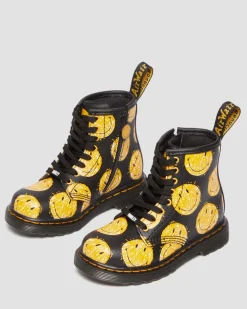 Hot Peuter 1460 SMILEY® Leren Laarzen UNISEX Sale Voor Kinderen|Laarzen