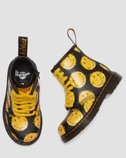 Hot Peuter 1460 SMILEY® Leren Laarzen UNISEX Sale Voor Kinderen|Laarzen