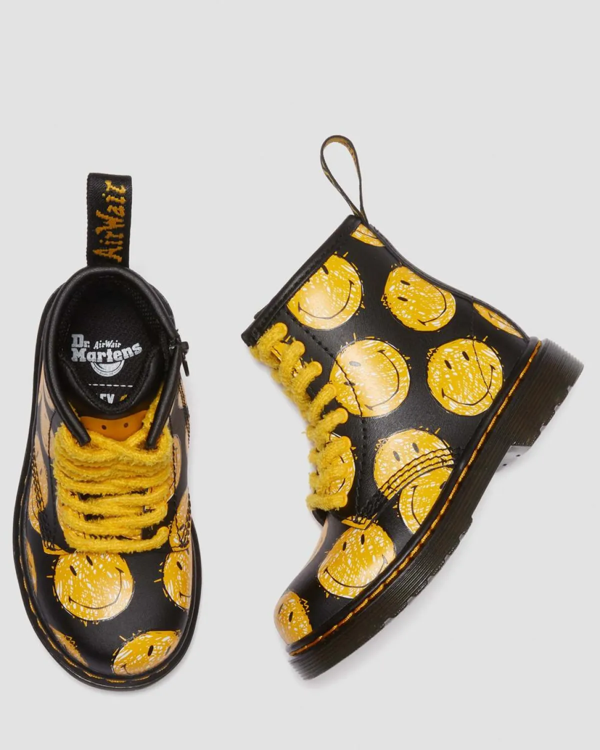Hot Peuter 1460 SMILEY® Leren Laarzen UNISEX Sale Voor Kinderen|Laarzen