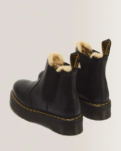 Store 2976 Quad Gevoerde Platform Chelsea Boots WOMENS Winter Stijlen|Laarzen