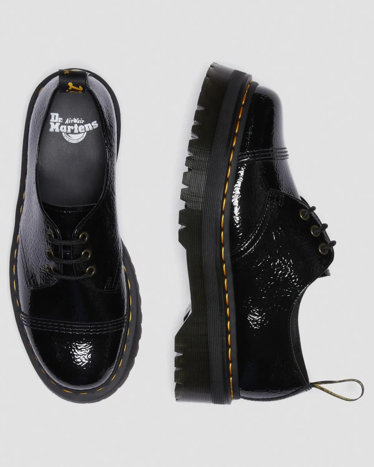 Store 1461 Quad Lakleren Platform Schoenen GIFTS Dames Sale|Platform Schoenen