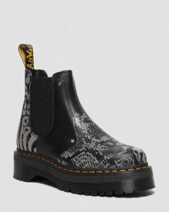 Best Sale 2976 Quad Platform Animal Print Laarzen MENS Heren Sale|Platform Laarzen