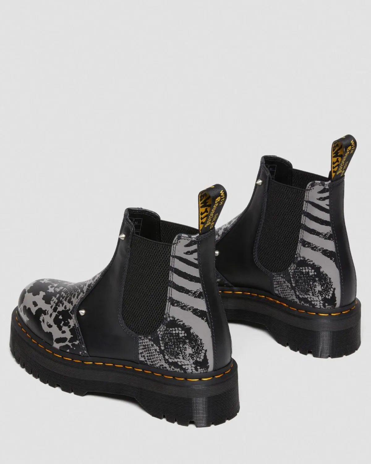 Best Sale 2976 Quad Platform Animal Print Laarzen MENS Heren Sale|Platform Laarzen
