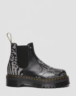 Best Sale 2976 Quad Platform Animal Print Laarzen MENS Heren Sale|Platform Laarzen