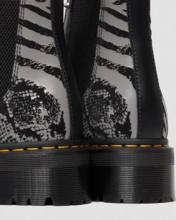 Best Sale 2976 Quad Platform Animal Print Laarzen MENS Heren Sale|Platform Laarzen
