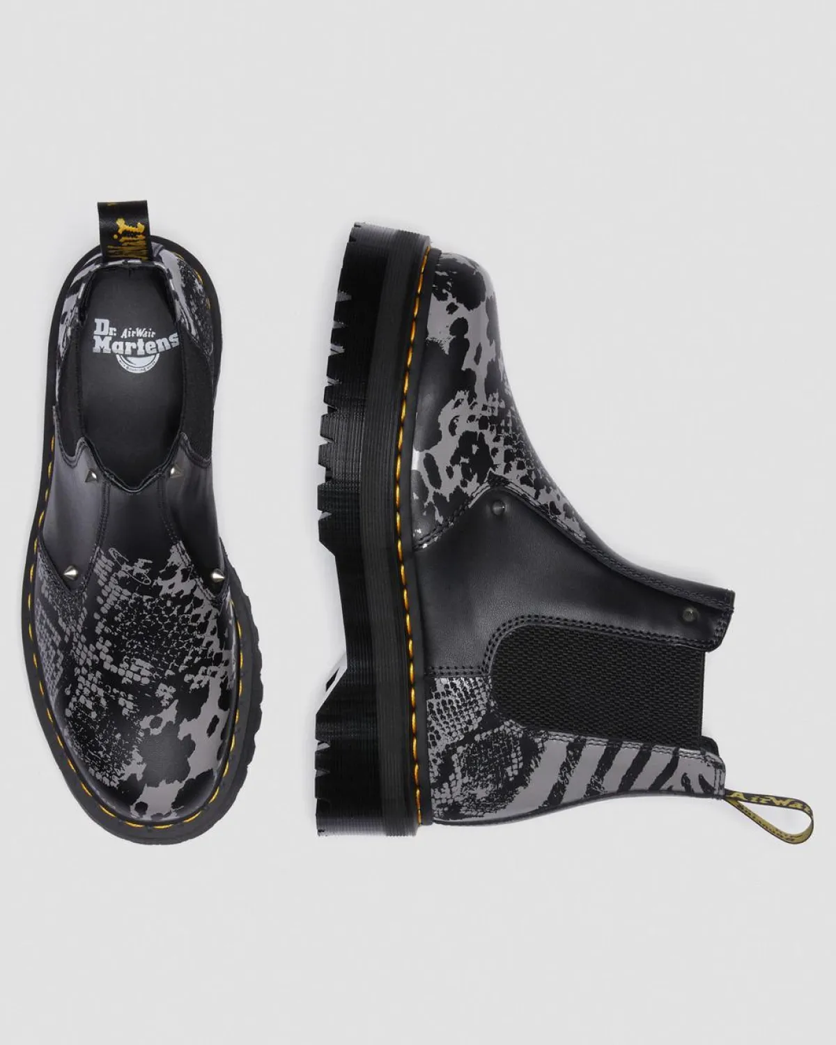 Best Sale 2976 Quad Platform Animal Print Laarzen MENS Heren Sale|Platform Laarzen