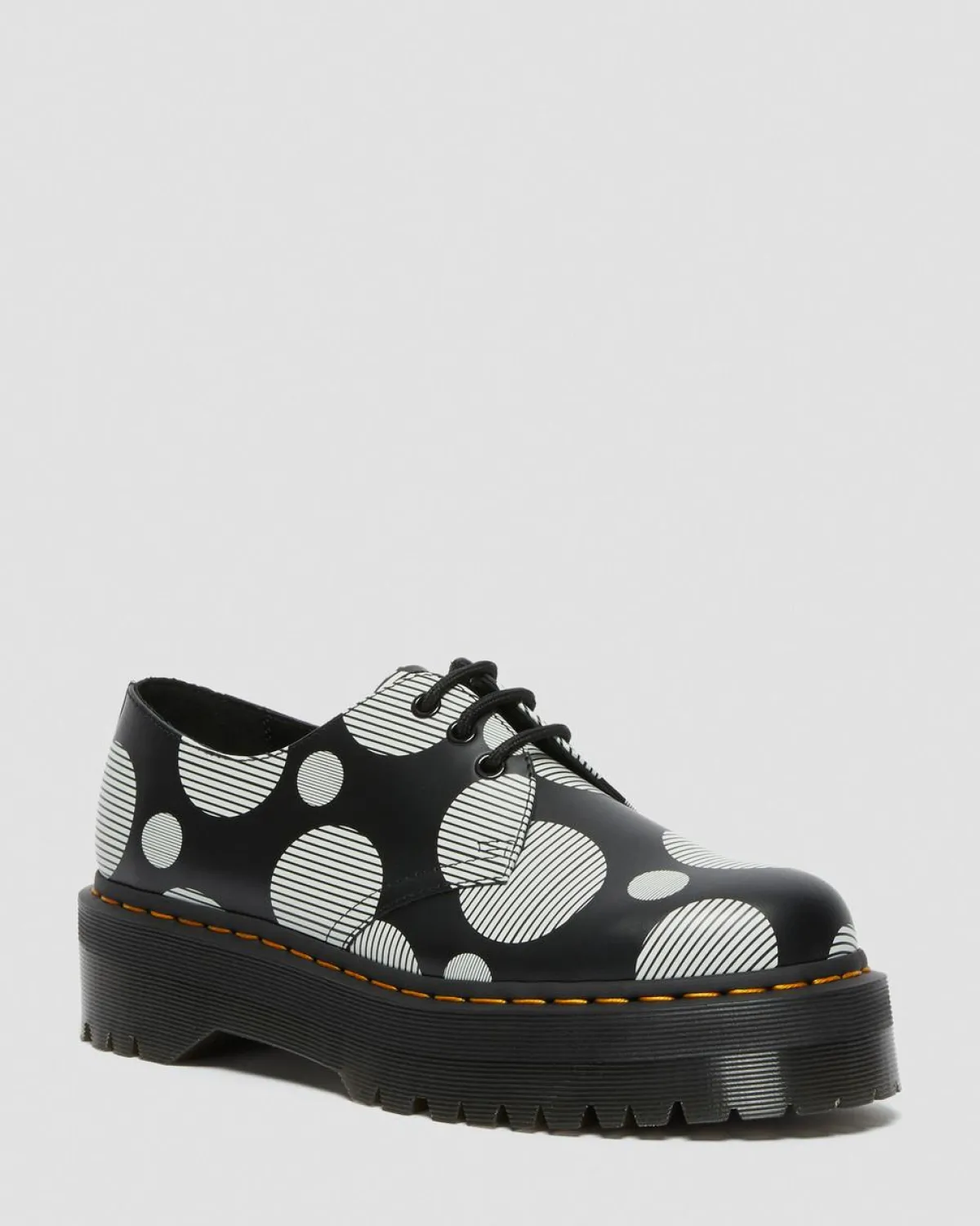 Cheap 1461 Quad Polka Dot Smooth Leren Platform Schoenen WOMENS Platform Schoenen|Schoenen