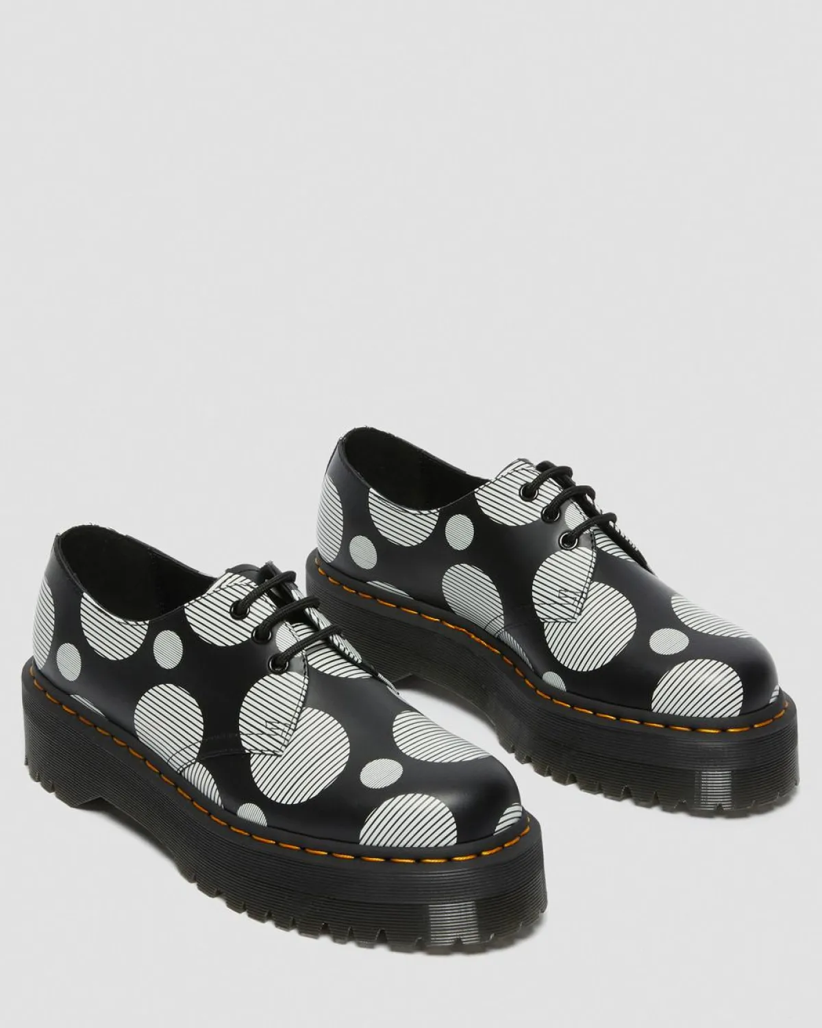 Cheap 1461 Quad Polka Dot Smooth Leren Platform Schoenen WOMENS Platform Schoenen|Schoenen