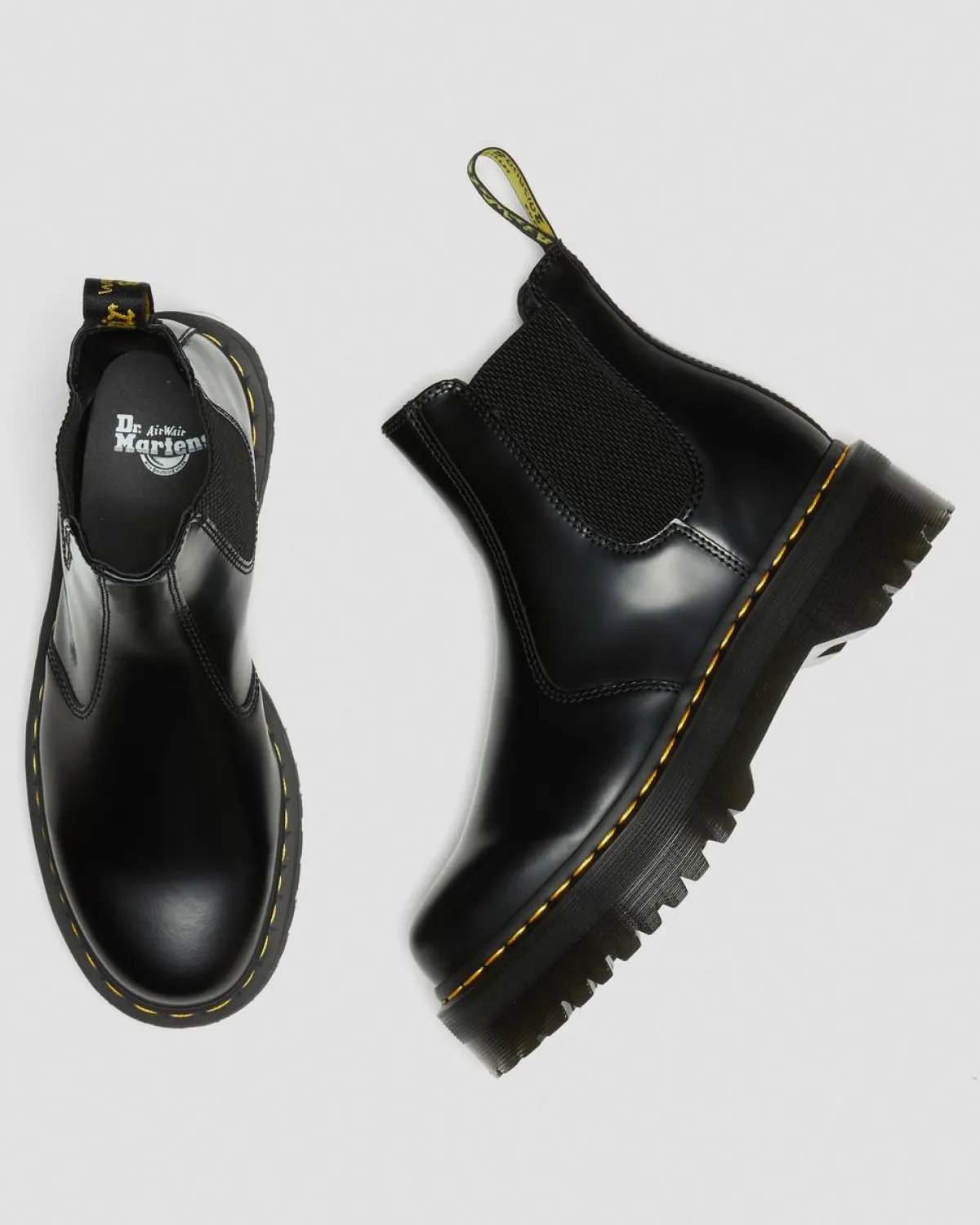 Discount 2976 Quad Smooth Leren Platform Chelsea Boots TRENDING-STYLES-UK Platform Laarzen|Chelsea Boots