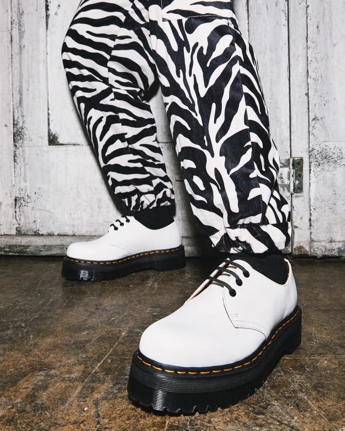 New 1461 Quad Smooth Leren Platform Schoenen WOMENS Trending Stijlen|Veterschoenen