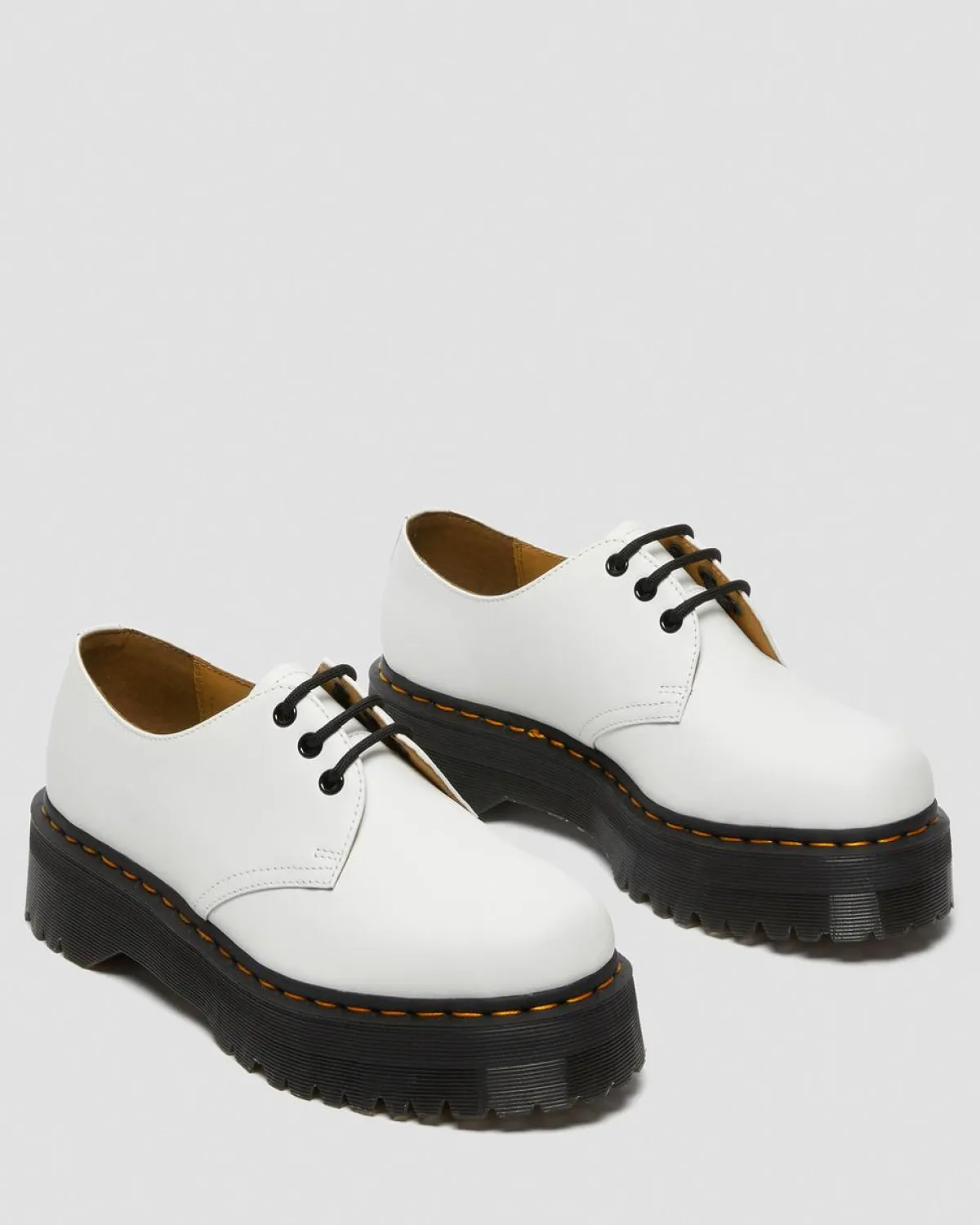 New 1461 Quad Smooth Leren Platform Schoenen WOMENS Trending Stijlen|Veterschoenen