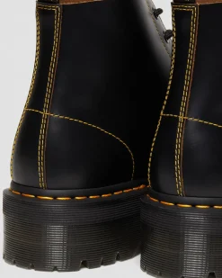 Hot 101 Quad Vintage Smooth Leren Platform Enkellaarzen MENS Platform Laarzen|Dames Sale