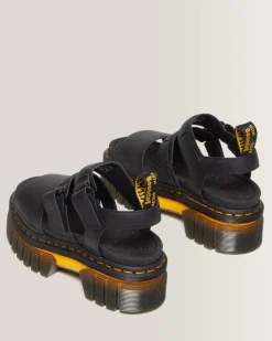 Outlet Ricki Contrasterende Zool Leren Platform Sandelen met 3 Banden WOMENS Lichte Sandalen|Platform Sandalen