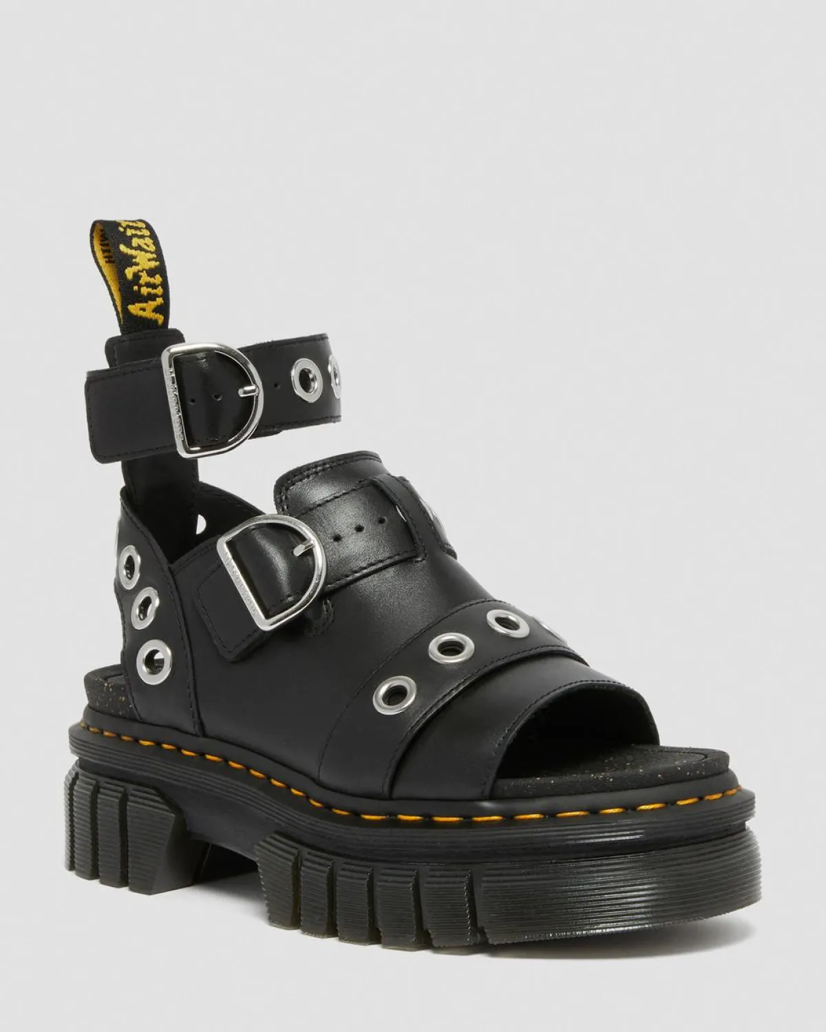 Outlet Ricki Hardware Nappa Lux Leren Platform Sandelen WOMENS Dames Sale|Lichte Sandalen
