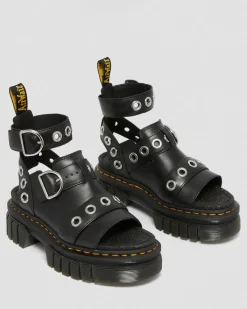Outlet Ricki Hardware Nappa Lux Leren Platform Sandelen WOMENS Dames Sale|Lichte Sandalen