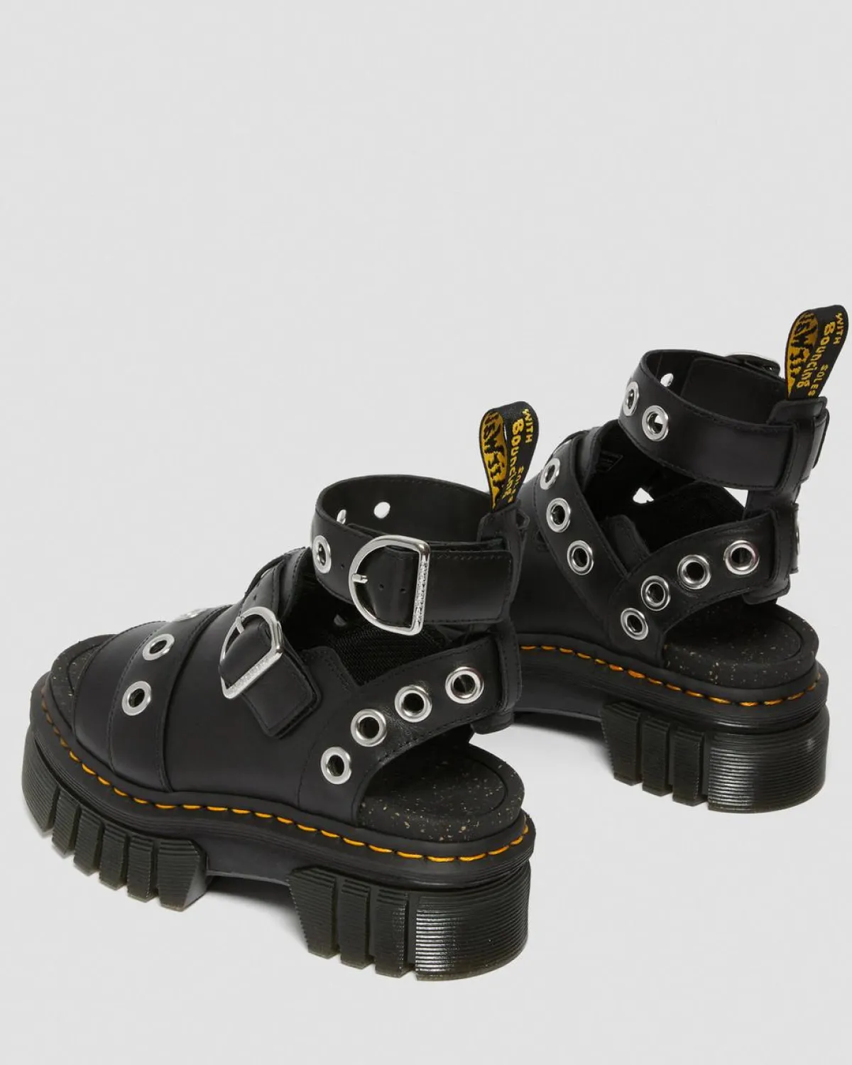 Outlet Ricki Hardware Nappa Lux Leren Platform Sandelen WOMENS Dames Sale|Lichte Sandalen